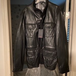 Tumi leather jacket